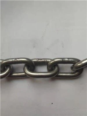 Cadwyn Cyswllt Dur Di-staen DIN766