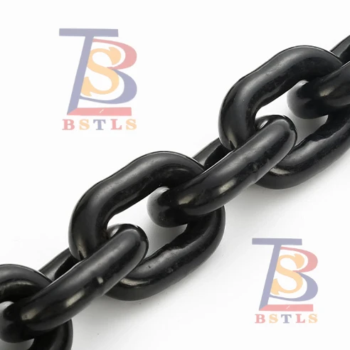 Black Heavy Duty Welded Alloy Steel G80 Lifting Chain For Sale